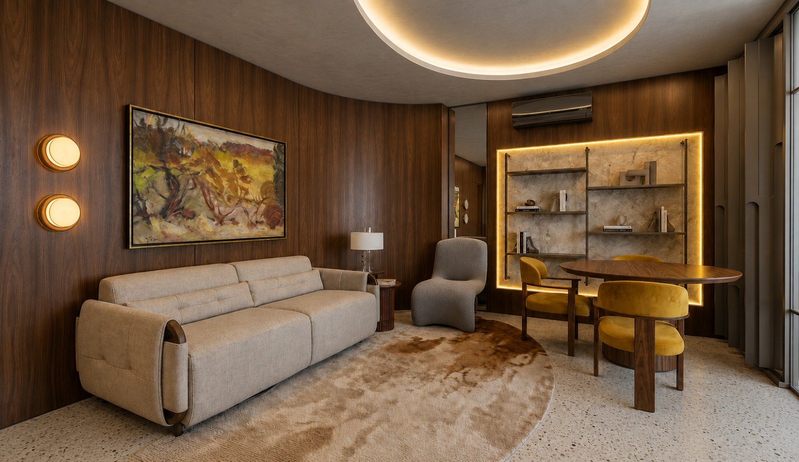 Estar, jantar & home office